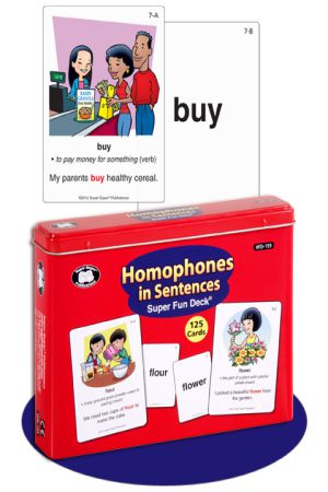 Homophones in Sentences Super Fun Deck (Flash Cards)
